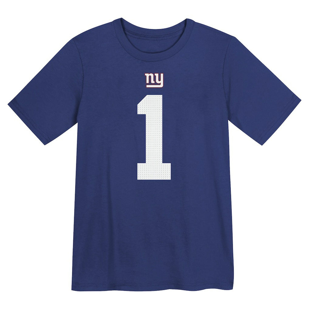 Malik Nabers New York Giants Preschool Name & Number T-Shirt - Royal T-shirts
