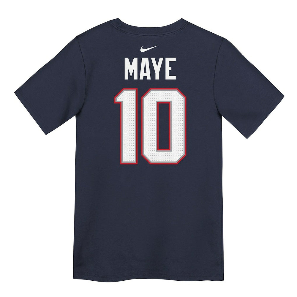 Drake Maye New England Patriots Preschool Player Name & Number T-Shirt - Navy T-shirts