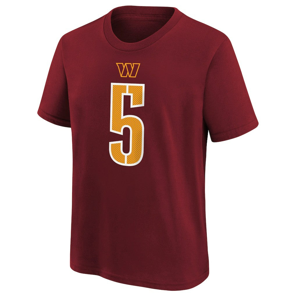 Jayden Daniels Washington Commanders Preschool Player Name & Number T-Shirt - Burgundy T-shirts