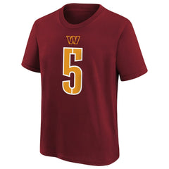 Jayden Daniels Washington Commanders Preschool Player Name & Number T-Shirt - Burgundy T-shirts