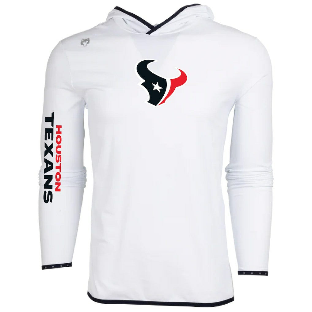 Houston Texans Greyson Clothiers Colorado Long Sleeve Hoodie T-Shirt - White Hoodies