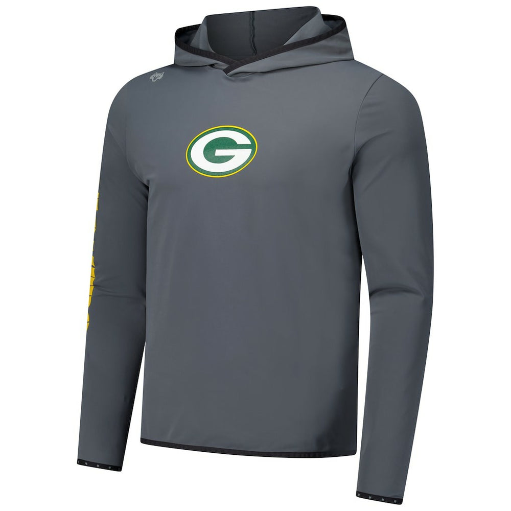 Green Bay Packers Greyson Clothiers Colorado Long Sleeve Hoodie T-Shirt - Charcoal Hoodies