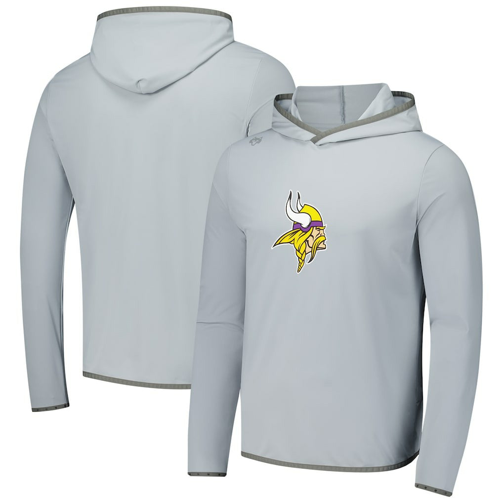Minnesota Vikings Greyson Clothiers Colorado Long Sleeve Hoodie T-Shirt - Gray Hoodies