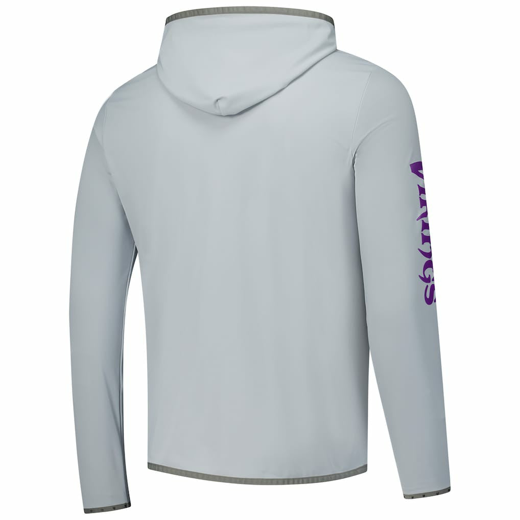 Minnesota Vikings Greyson Clothiers Colorado Long Sleeve Hoodie T-Shirt - Gray Hoodies