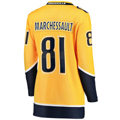 Jonathan Marchessault Nashville Predators Fanatics Women's Breakaway Jersey - Gold | US 202315455