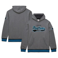 Carolina Panthers Vintage Logo Snow Washed Fleece Pullover Hoodie - Heather Gray Hoodies