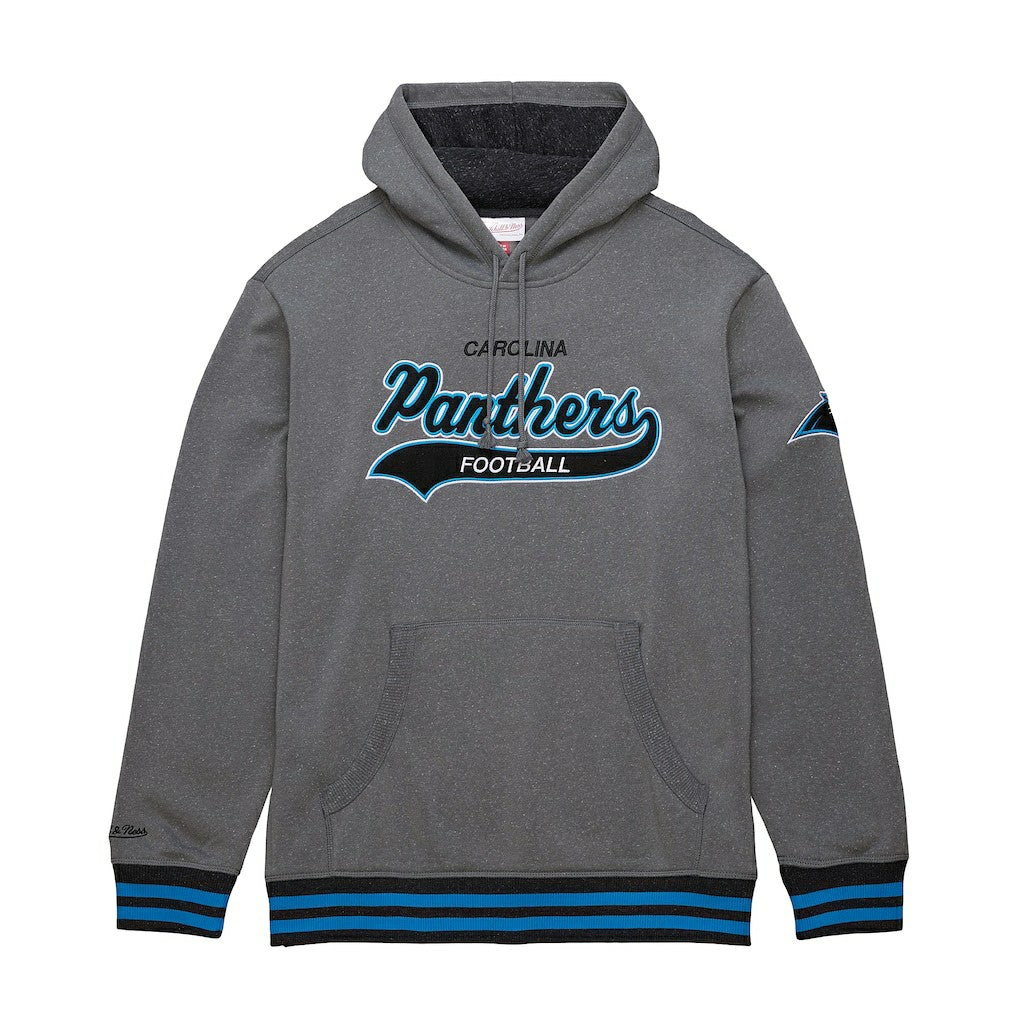 Carolina Panthers Vintage Logo Snow Washed Fleece Pullover Hoodie - Heather Gray Hoodies