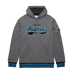 Carolina Panthers Vintage Logo Snow Washed Fleece Pullover Hoodie - Heather Gray Hoodies