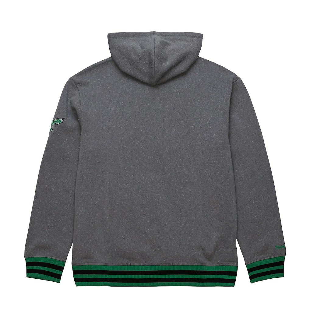 Philadelphia Eagles Vintage Logo Snow Washed Fleece Pullover Hoodie - Heather Gray Hoodies