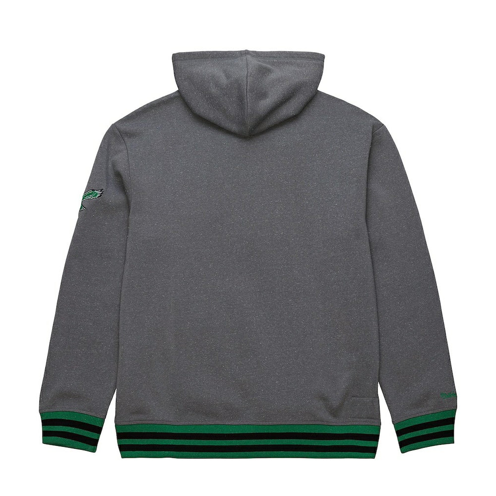 Philadelphia Eagles Vintage Logo Snow Washed Fleece Pullover Hoodie - Heather Gray Hoodies