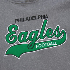 Philadelphia Eagles Vintage Logo Snow Washed Fleece Pullover Hoodie - Heather Gray Hoodies