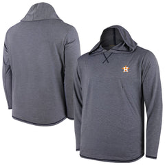 Houston Astros Butter Stripe Tri-Blend Long Sleeve Hoodie T-Shirt - Navy Hoodies