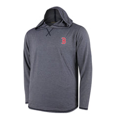 Boston Red Sox Butter Stripe Tri-Blend Long Sleeve Hoodie T-Shirt - Navy Hoodies
