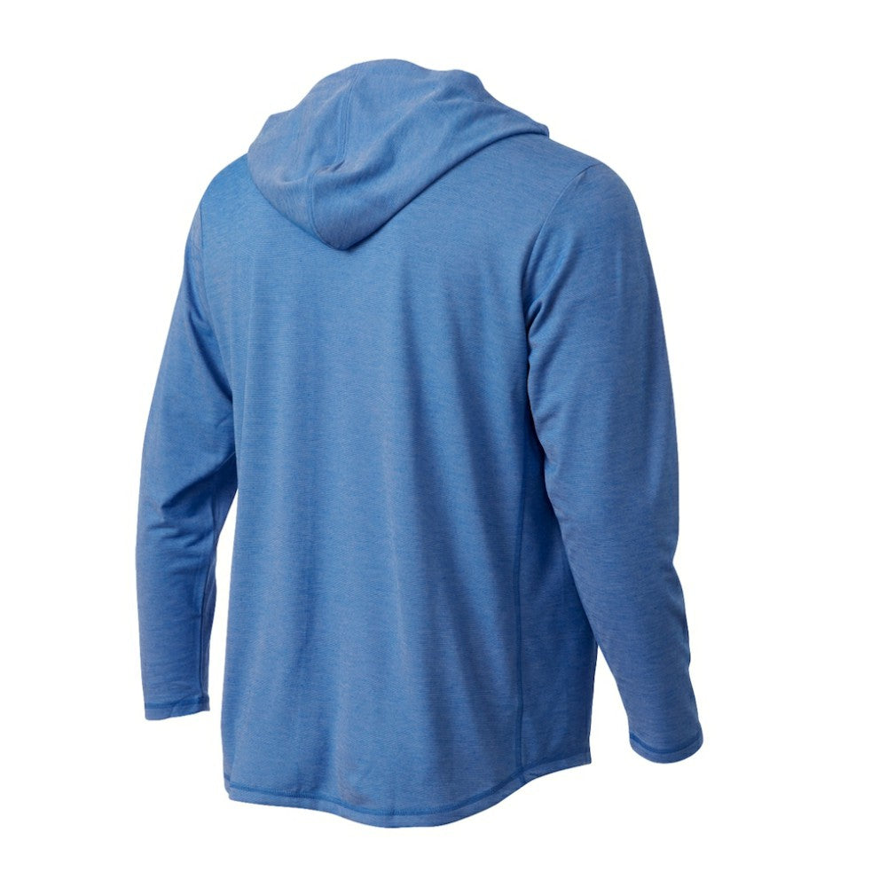 Philadelphia Phillies Butter Stripe Tri-Blend Long Sleeve Hoodie T-Shirt - Royal Hoodies