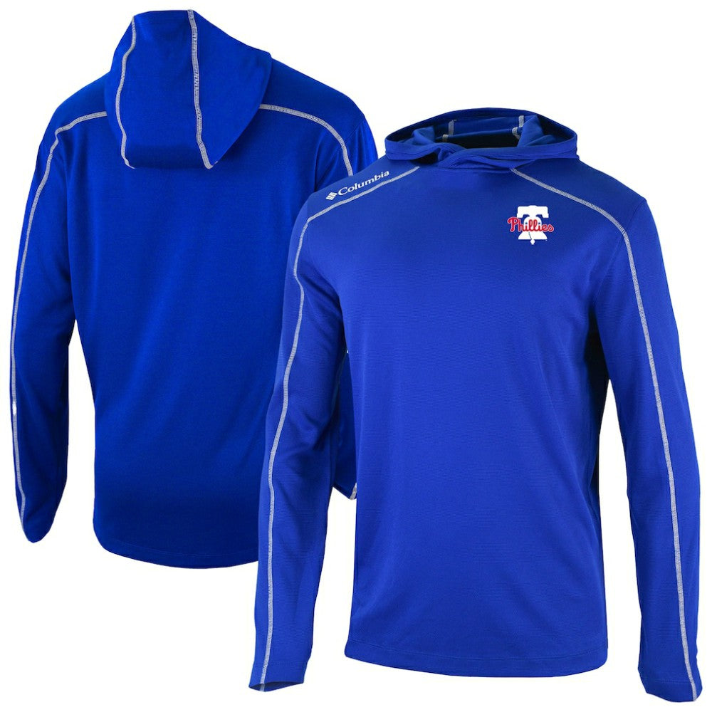 Philadelphia Phillies Columbia Omni-Wick Shotgun Pullover Hoodie - Royal Hoodies