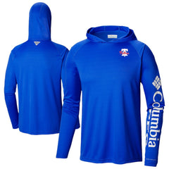 Philadelphia Phillies Columbia Omni-Wick Terminal Tackle Raglan Long Sleeve Hoodie T-Shirt - Royal Hoodies