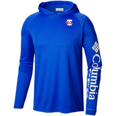 Philadelphia Phillies Columbia Omni-Wick Terminal Tackle Raglan Long Sleeve Hoodie T-Shirt - Royal Hoodies