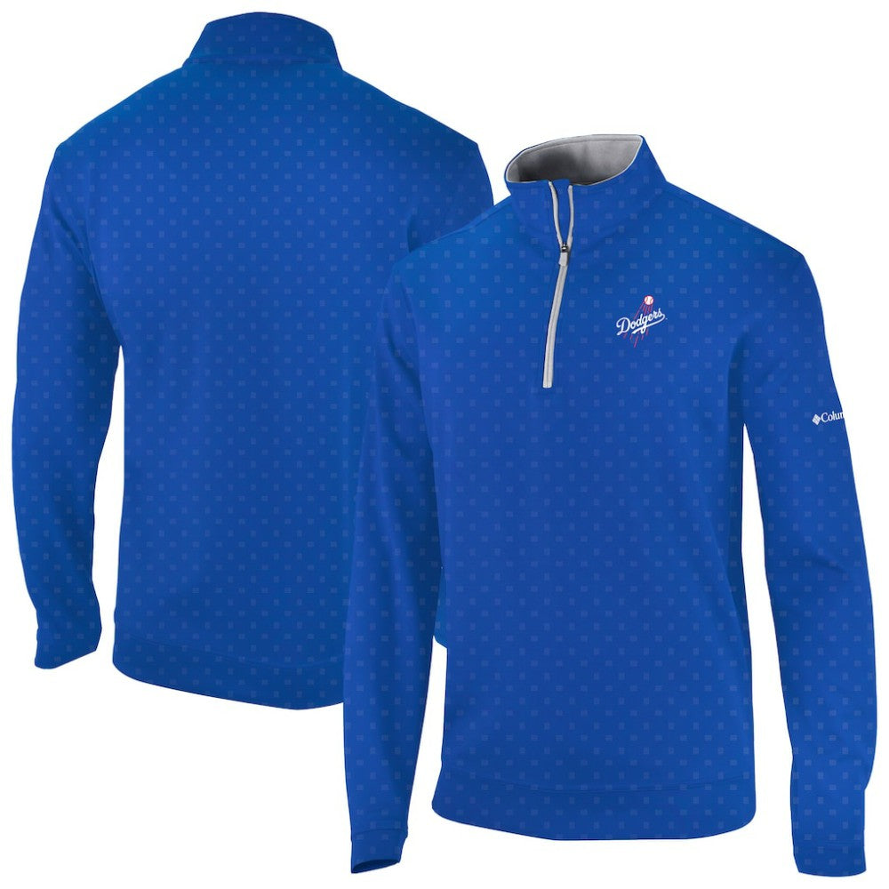 Los Angeles Dodgers Columbia Wickham Hills Omni-Wick Quarter-Zip Jacket - Royal Jackets