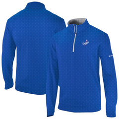 Los Angeles Dodgers Columbia Wickham Hills Omni-Wick Quarter-Zip Jacket - Royal Jackets