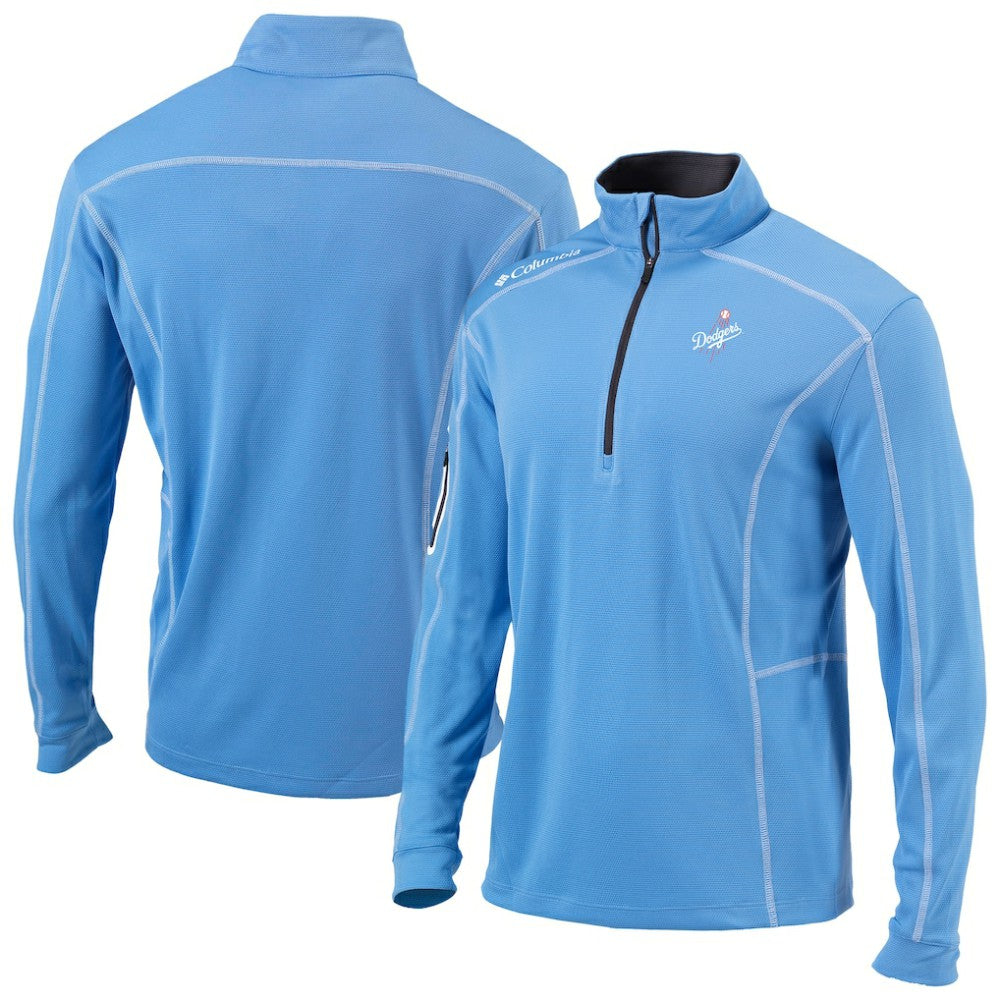 Los Angeles Dodgers Columbia Omni-Wick Shotgun Quarter-Zip Jacket - White Jackets