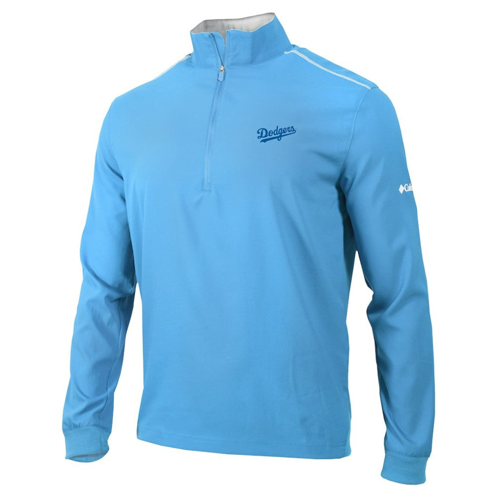 Los Angeles Dodgers Columbia Omni-Wick Bogey's Paradise Quarter-Zip Top - White Tops