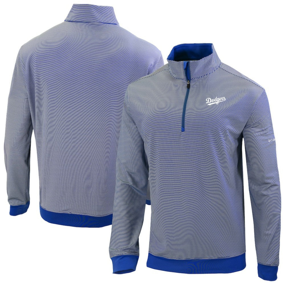 Los Angeles Dodgers Columbia Omni-Wick Even Lie Quarter-Zip Pullover Top - Royal Pullover