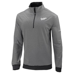 Los Angeles Dodgers Columbia Omni-Wick Even Lie Quarter-Zip Pullover Top - Black Pullover