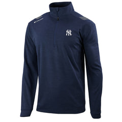 New York Yankees Columbia Oakland Downs Omni-Wick Quarter-Zip Top - Navy Tops