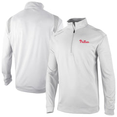 Philadelphia Phillies Columbia Oakland Downs Omni-Wick Quarter-Zip Top - White Tops