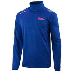 Philadelphia Phillies Columbia Oakland Downs Omni-Wick Quarter-Zip Top - Royal Tops