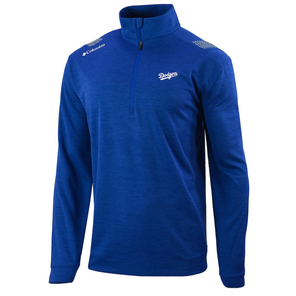 Los Angeles Dodgers Columbia Oakland Downs Omni-Wick Quarter-Zip Top - Royal Tops