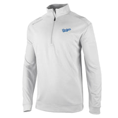 Los Angeles Dodgers Columbia Oakland Downs Omni-Wick Quarter-Zip Top - White Tops