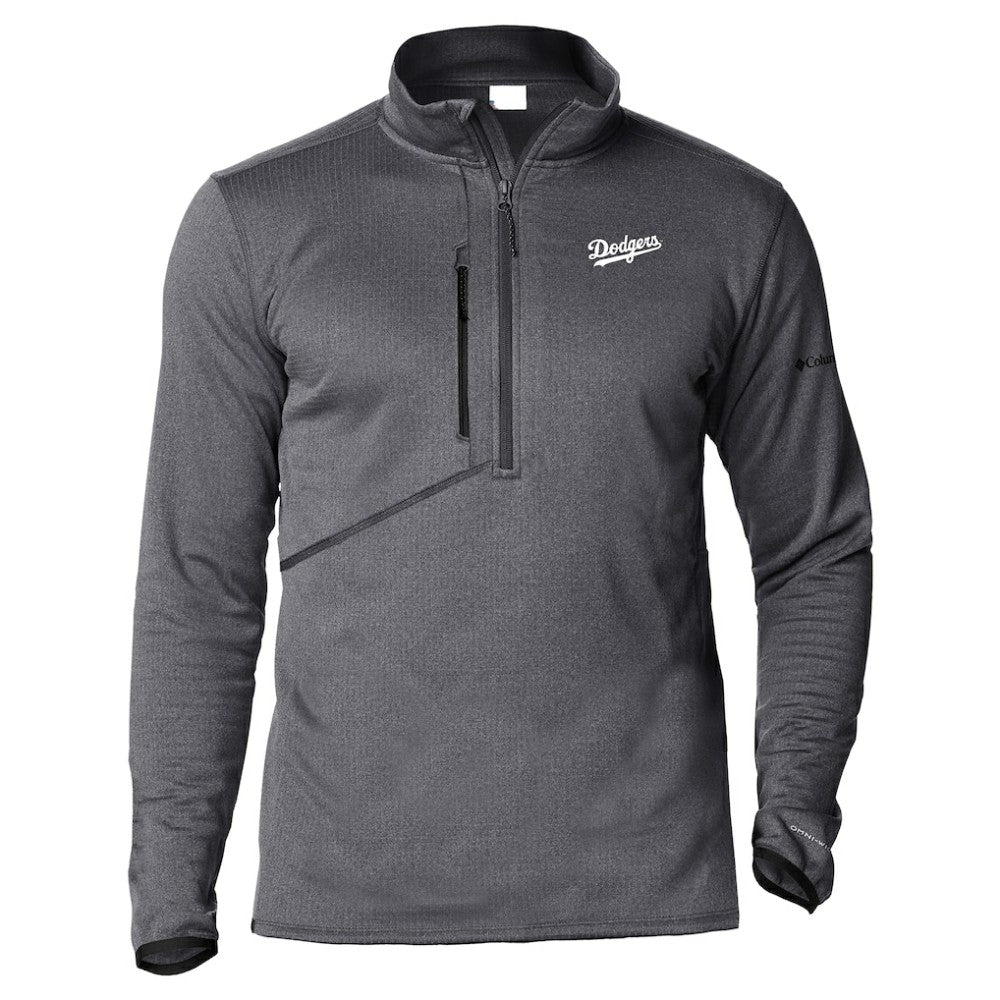 Los Angeles Dodgers Columbia Park View Omni-Wick Half-Zip Top - Black Tops