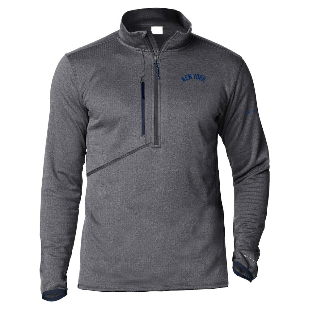 New York Yankees Columbia Park View Omni-Wick Half-Zip Top - Navy Tops
