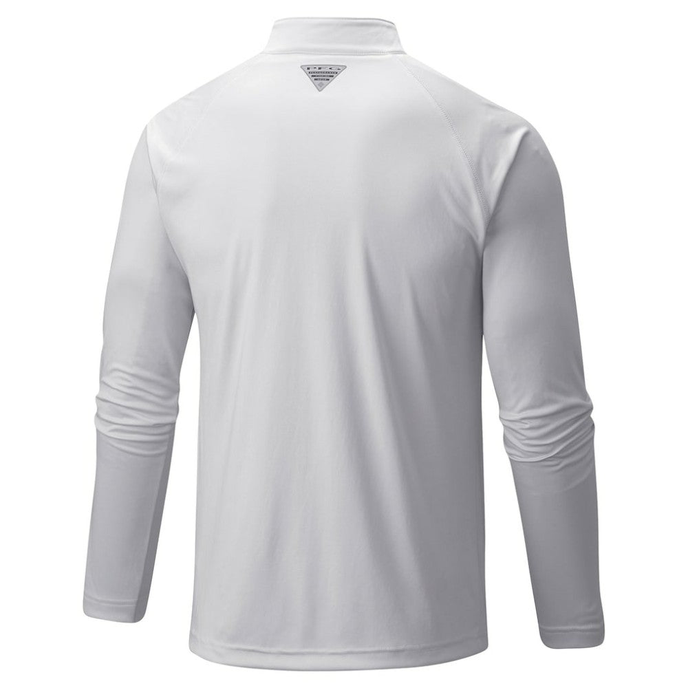 New York Yankees Columbia Terminal Tackle Raglan Omni-Shade Quarter-Zip Pullover Top - White Pullover