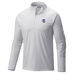 Philadelphia Phillies Columbia Terminal Tackle Raglan Omni-Shade Quarter-Zip Pullover Top - White Pullover