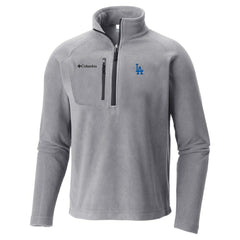 Los Angeles Dodgers Columbia Fast Trek III Half-Zip Fleece Pullover - Gray Pullover