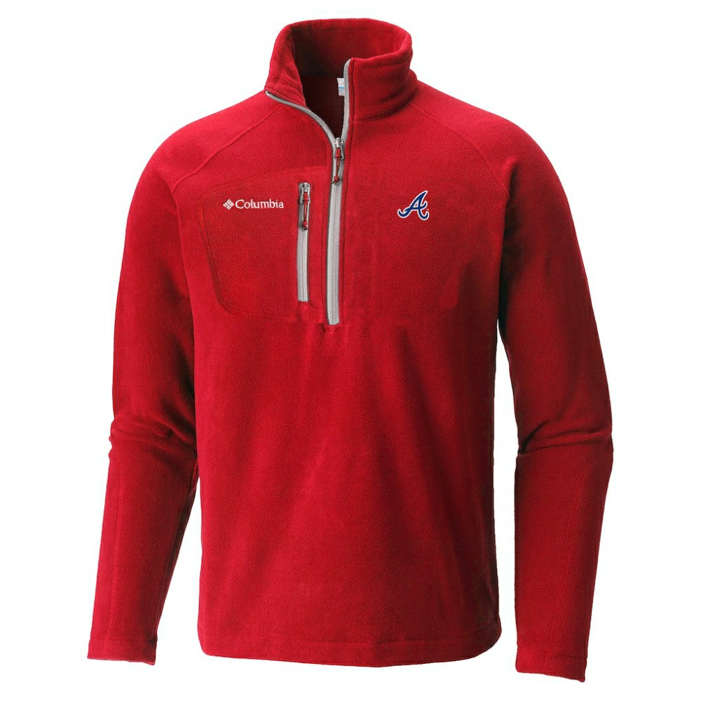 Atlanta Braves Columbia Fast Trek III Half-Zip Fleece Pullover - Red Pullover