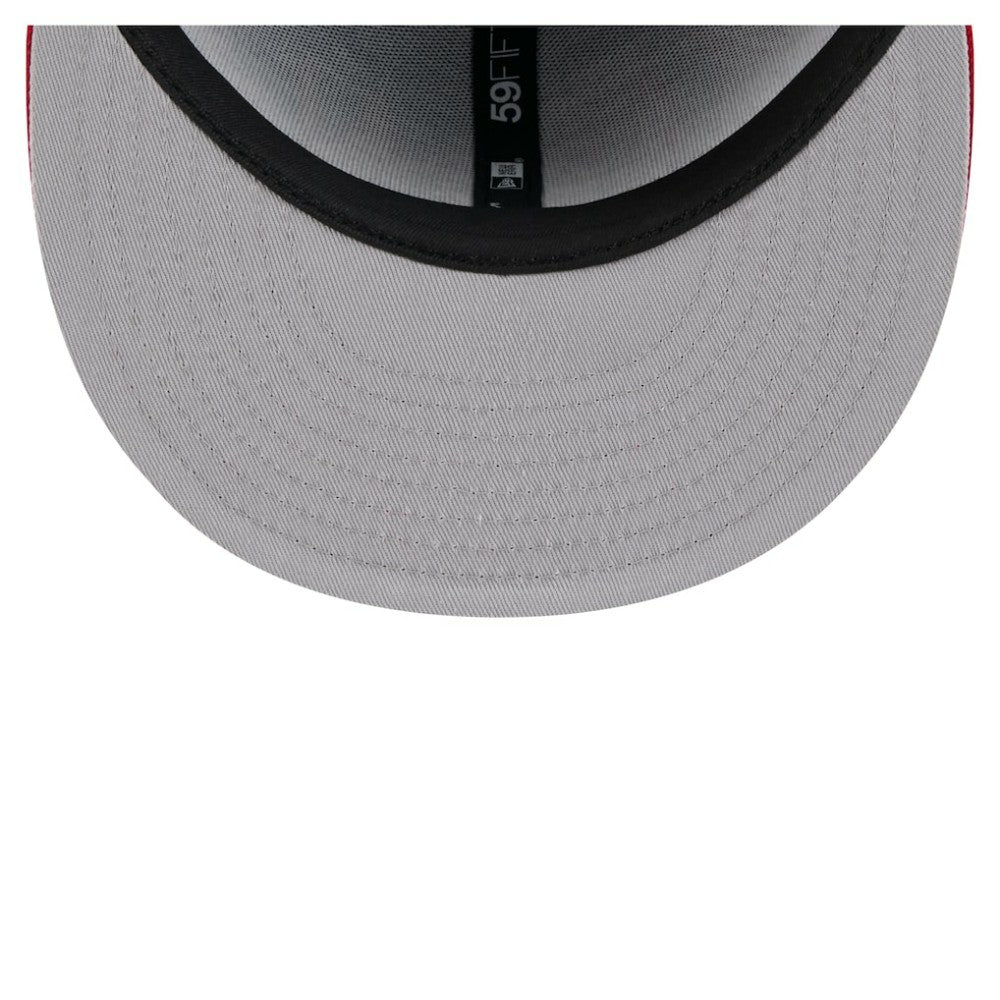 Chicago Cubs New Era Retro Pattern 59FIFTY Fitted Hat - Royal/Red Hats