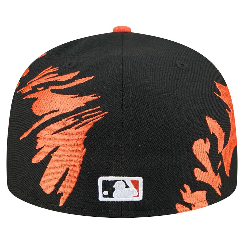 San Francisco Giants New Era Retro Pattern 59FIFTY Fitted Hat - Black/Orange Hats