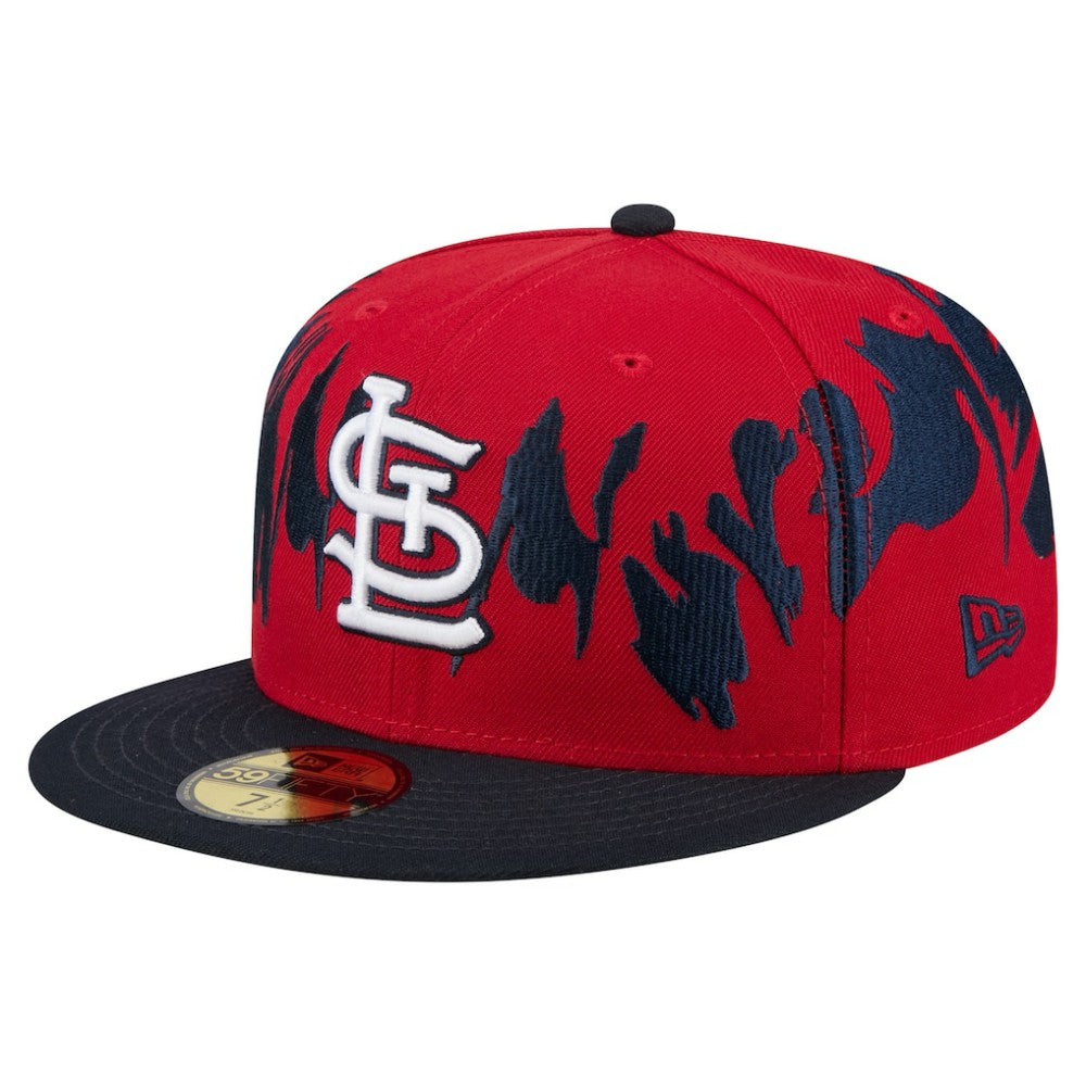 St. Louis Cardinals New Era Retro Pattern 59FIFTY Fitted Hat - Red/Navy Hats