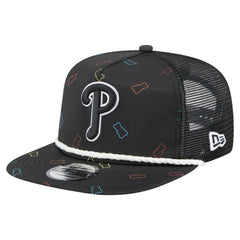Philadelphia Phillies New Era Gummy Golfer Trucker Adjustable Hat - Black Hats