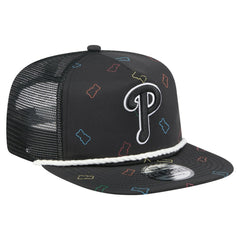 Philadelphia Phillies New Era Gummy Golfer Trucker Adjustable Hat - Black Hats