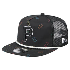 Pittsburgh Pirates New Era Gummy Golfer Trucker Snapback Hat - Black Hats