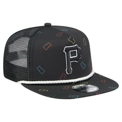 Pittsburgh Pirates New Era Gummy Golfer Trucker Snapback Hat - Black Hats