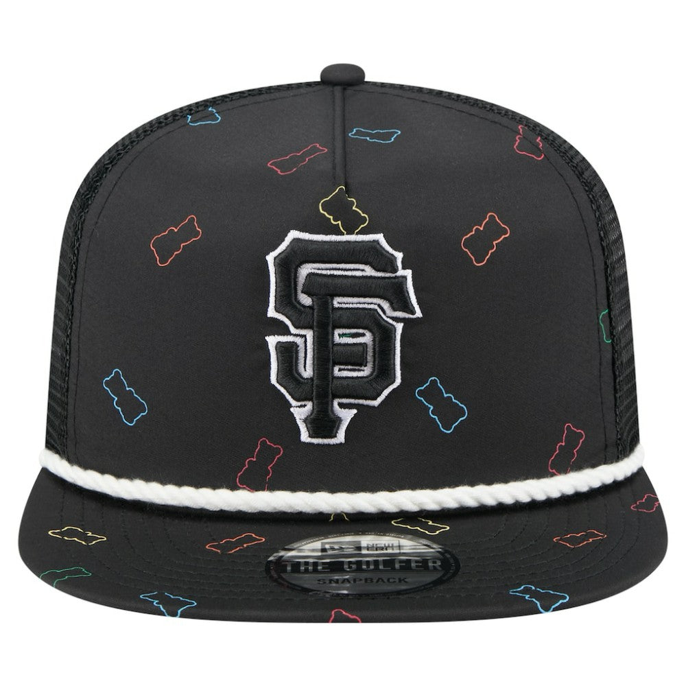 San Francisco Giants New Era Gummy Golfer Trucker Adjustable Hat - Black Hats