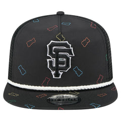 San Francisco Giants New Era Gummy Golfer Trucker Adjustable Hat - Black Hats