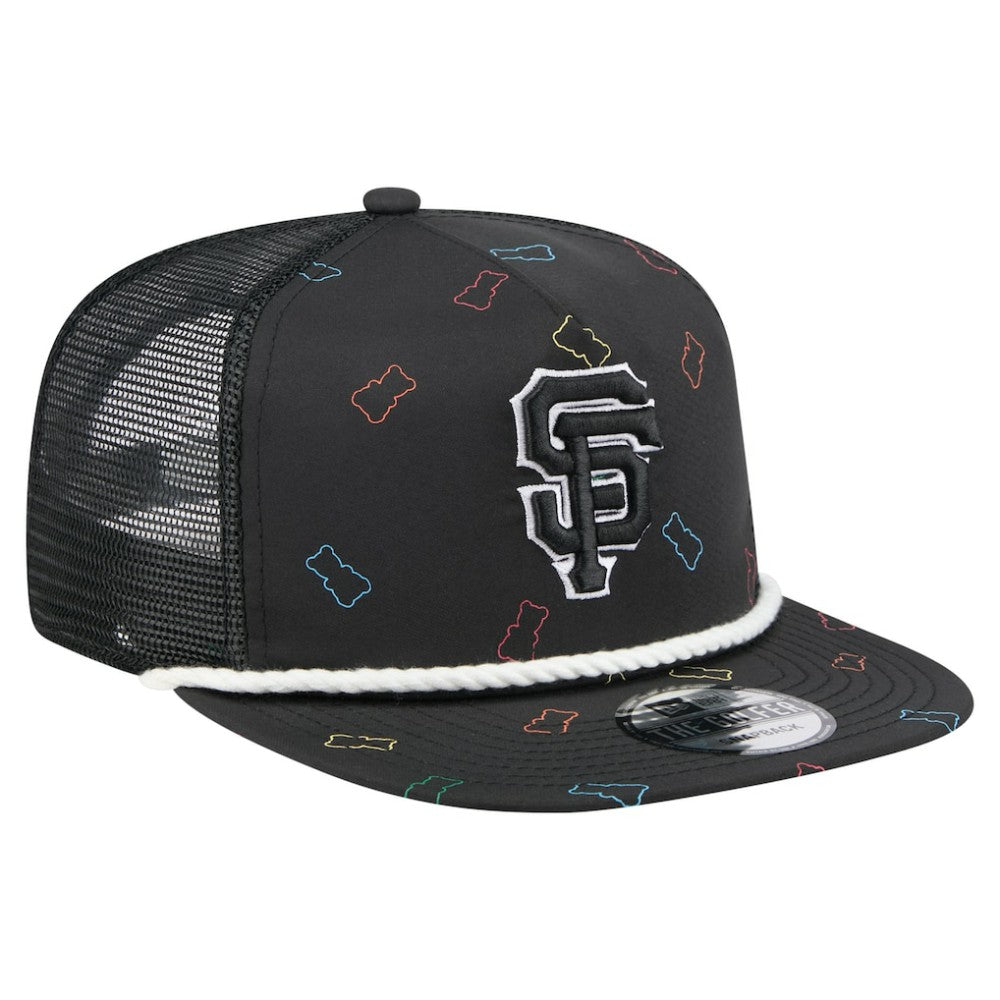 San Francisco Giants New Era Gummy Golfer Trucker Adjustable Hat - Black Hats