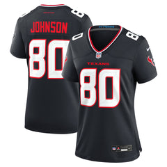 Andre Johnson Houston Texans Women's Team Retired Player Game Jersey - Navy Jerseys