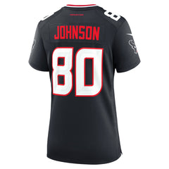Andre Johnson Houston Texans Women's Team Retired Player Game Jersey - Navy Jerseys